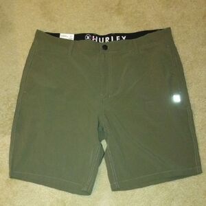Hurley Men's Green Hybrid Shorts